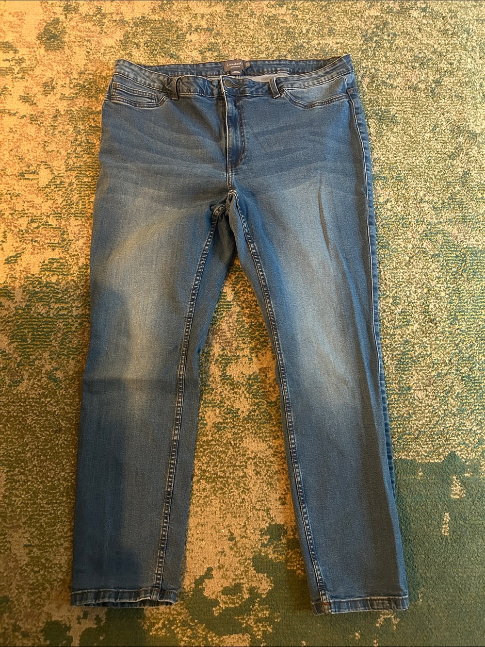 Junarose Men's Mid Blue Slim Straight Jeans